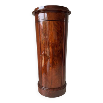 Somno Colonne Cabinet Cylindrique, en acajou flammé, Copenhague 1830-1840