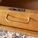 Vintage 70s double curtain filing cabinet