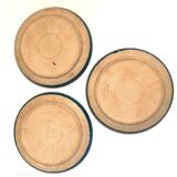 Lot 3 Assiettes Bleues
