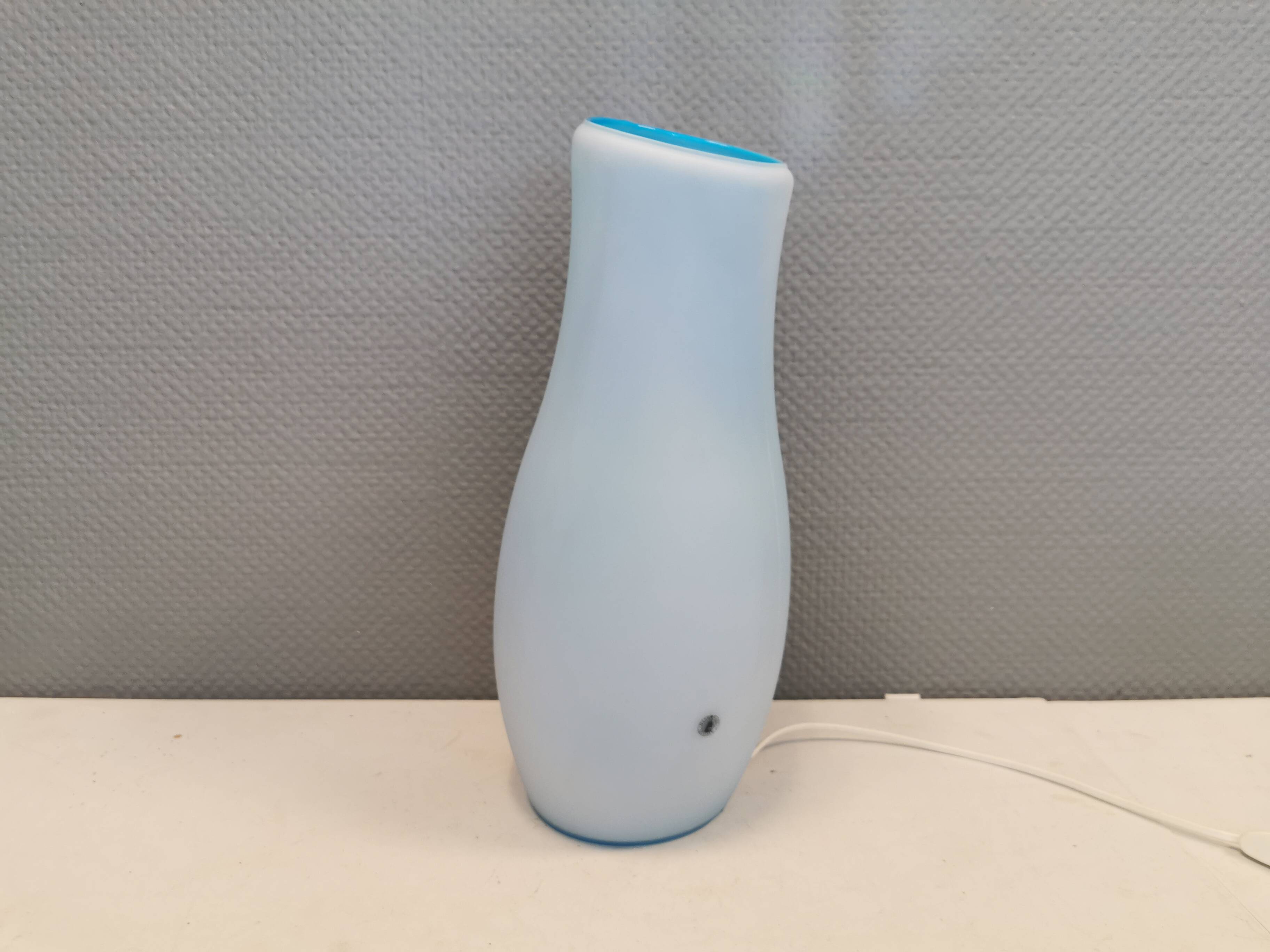 Blue vitage Ikea Mylonit lamp, handmade, 1990s
