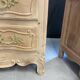 Louis XV chest of drawers in raw walnut wood
