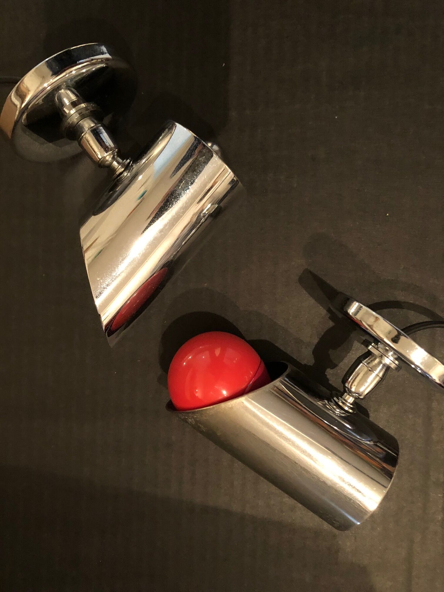 Lot of 2 stainless steel spots 70s