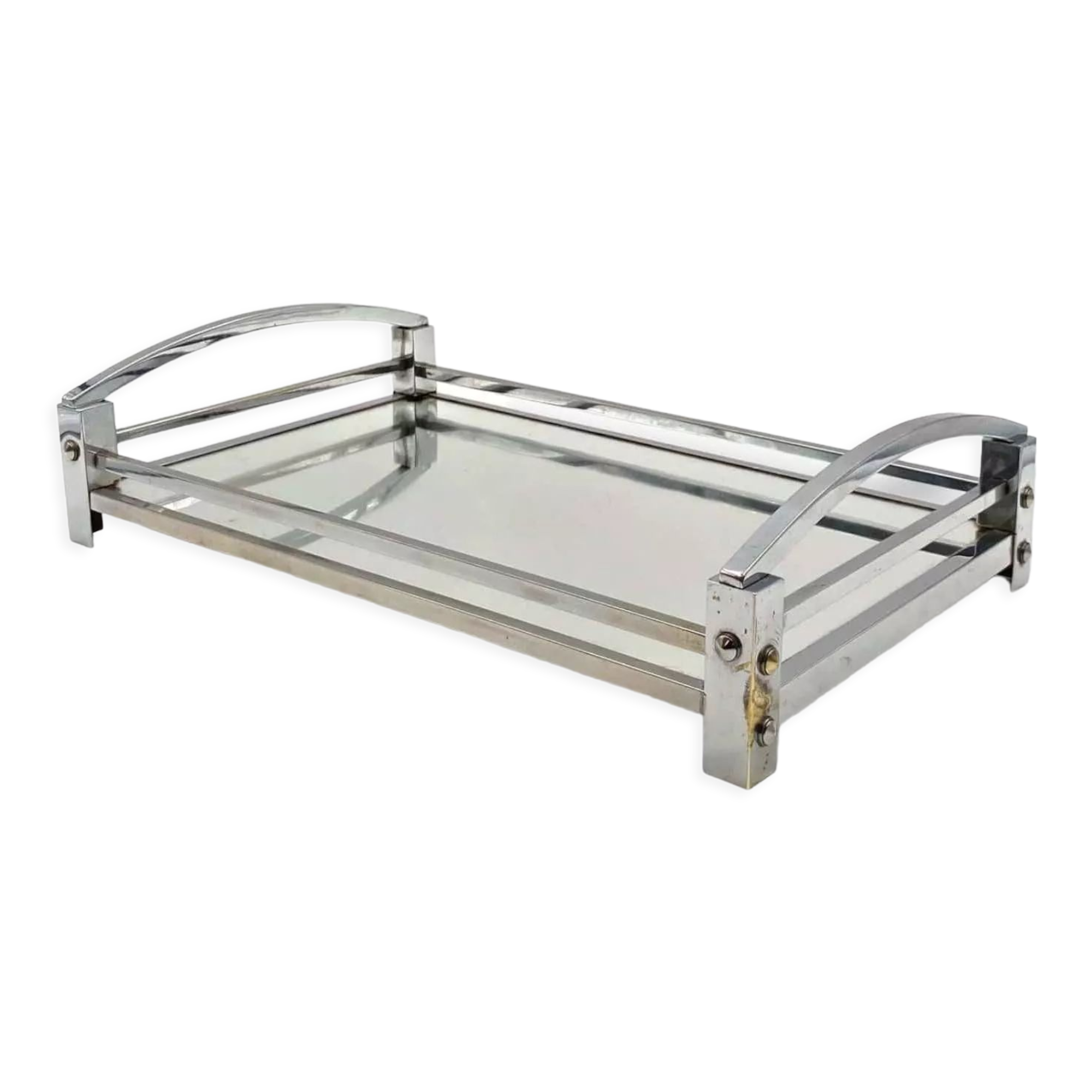 Modernist mirrored tray, France 1940 /1950