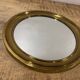 Golden round mirror
