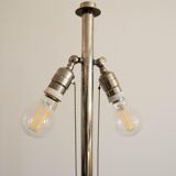 1930s Floor Nickel Lamp with Side Table – Functionalism, Bauhaus