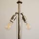 1930s Floor Nickel Lamp with Side Table – Functionalism, Bauhaus