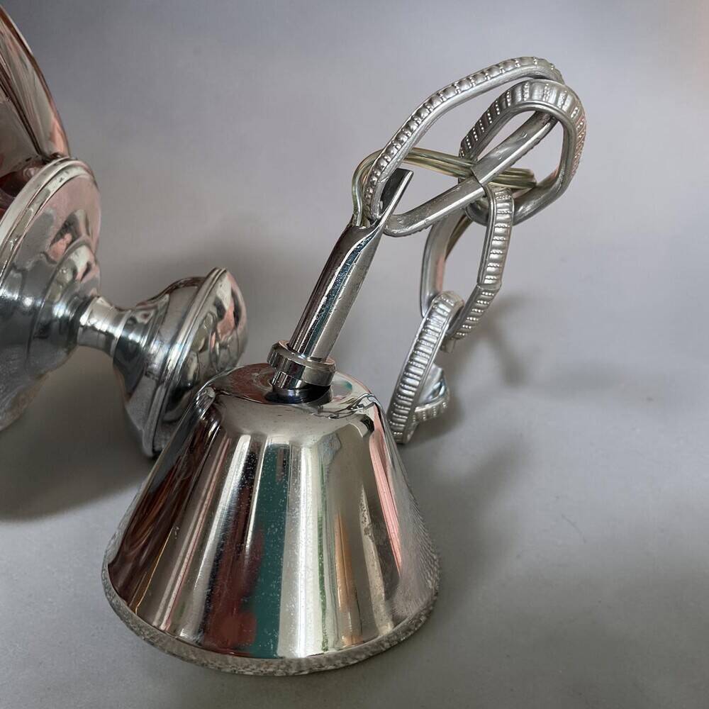 Art Deco style swirl glass light by Marinha Grande