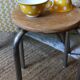 Two Large Yellow Polka Dot Cups Sarreguemines Vintage