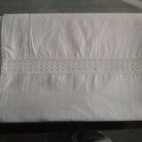 Drap ancien brodé, monogrammé:310x225cm