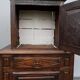 Louis XIII style two-piece recessed high wardrobe