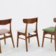 1960s Set of Three Danish Teak Chairs, Restored
