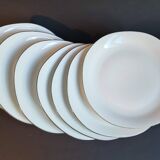 Art Deco dinner service in Fine Limoges Porcelain, signed "M&S"