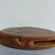 Vase bois massif loupe d'orme vintage