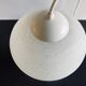 Mid Century Glass Hanging Lamp, Vintage Lighting