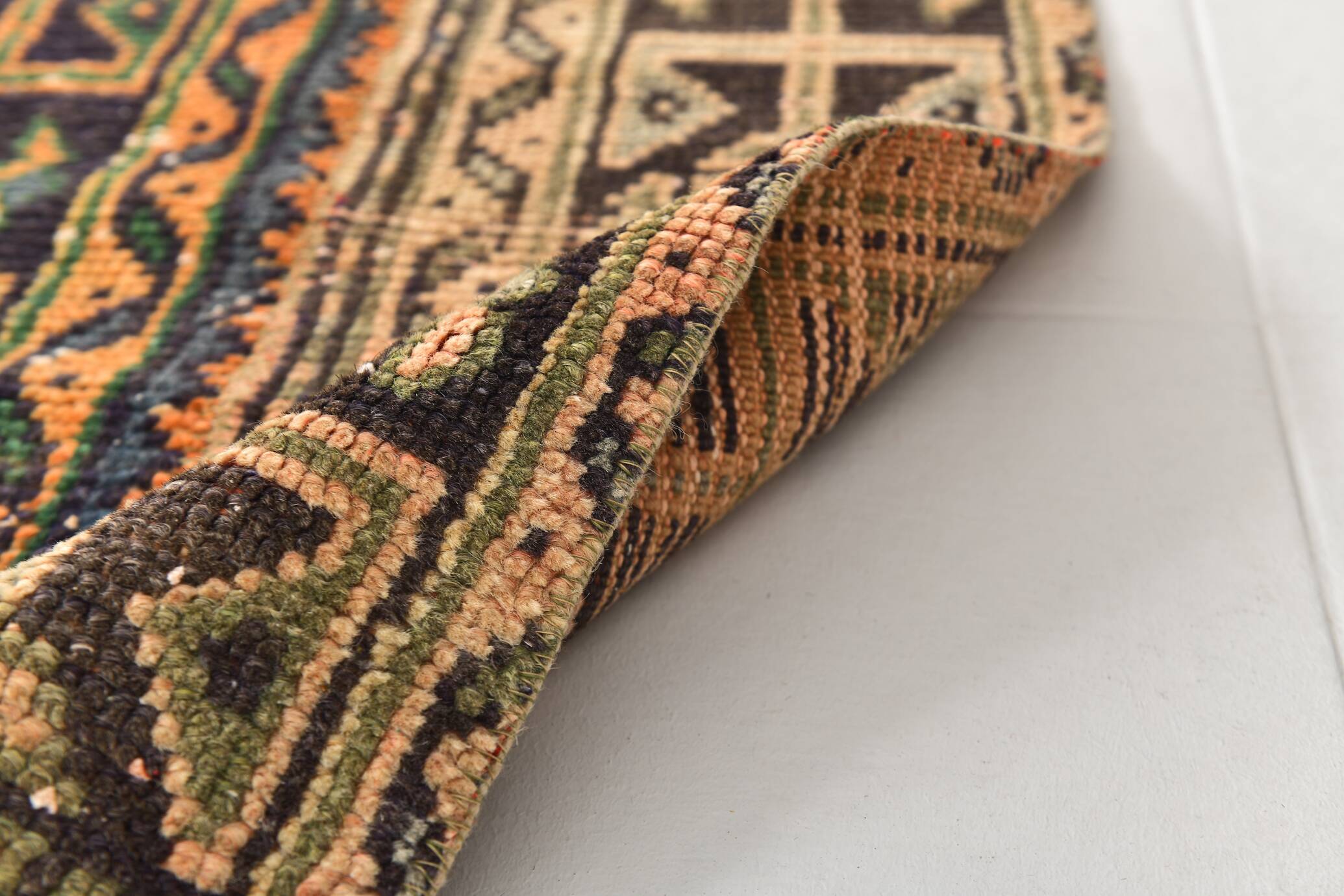 Shabby Chic Vintage Runner Rug, 79x275Cm