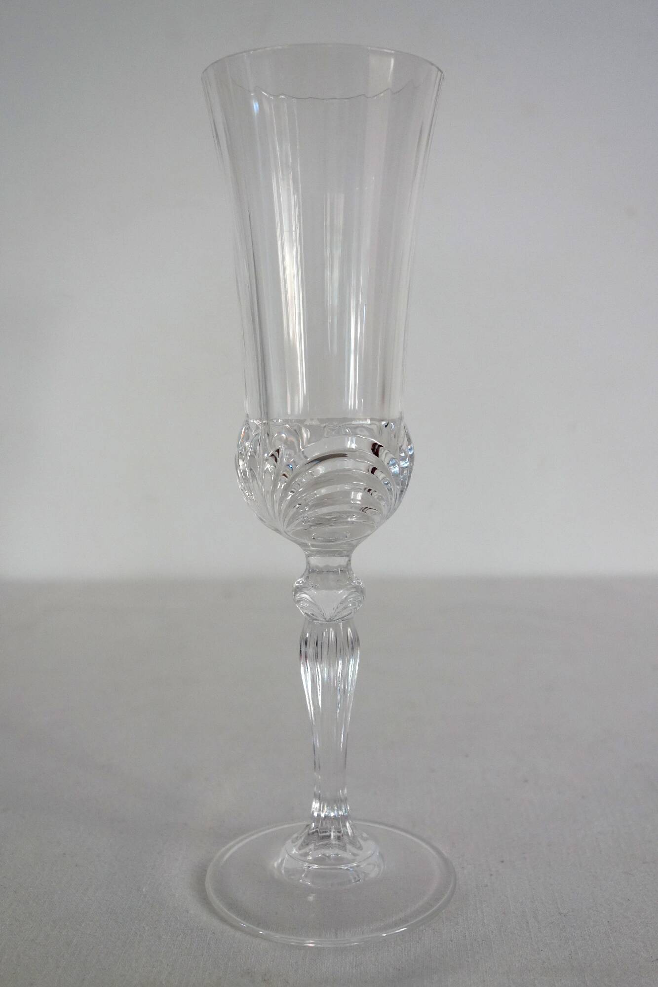 10 Royal Crystal Rock RCR champagne flutes 70s/80s