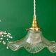 Vintage holophane glass pendant lampshade