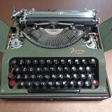 M.j. rooy portable typewriter - made in france 50s