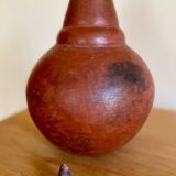 Handmade terracotta sake bottle vase