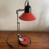 Articulated lamp in red aluminum
