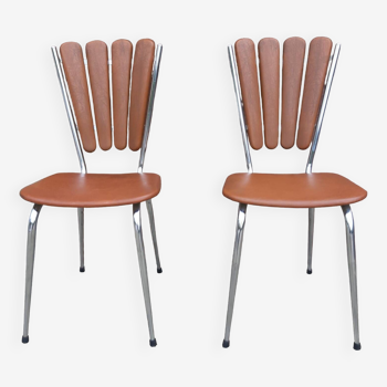 Soudévinyl “Pétal” chairs (Set of 2)