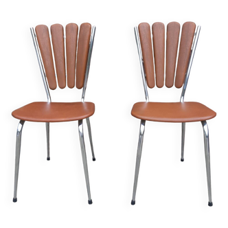 Soudévinyl “Pétal” chairs (Set of 2)