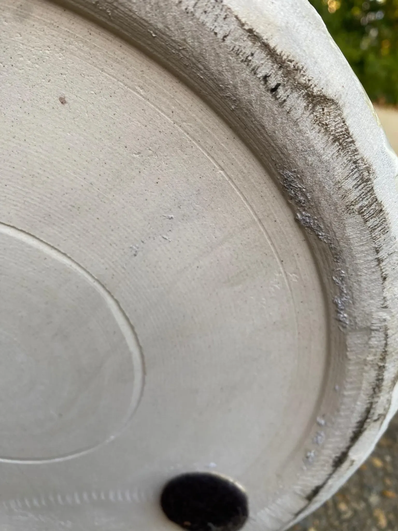 Large floor vase Amphora 137 cm ceramic with pearlescent crystallised glaze.