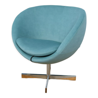 Scandinavian Swivel Club Chair by Sven Ivar Dysthe for Fora Form