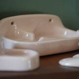 Pateres, soap holder and toothbrush holder