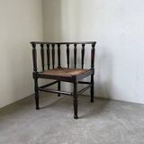 Straw chair by the fireside 1900