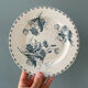 Set of 7 flat plates Terre de Fer XIXth "Madrid"