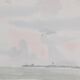 Camille COMBE: Shady seaside, Original signed watercolor