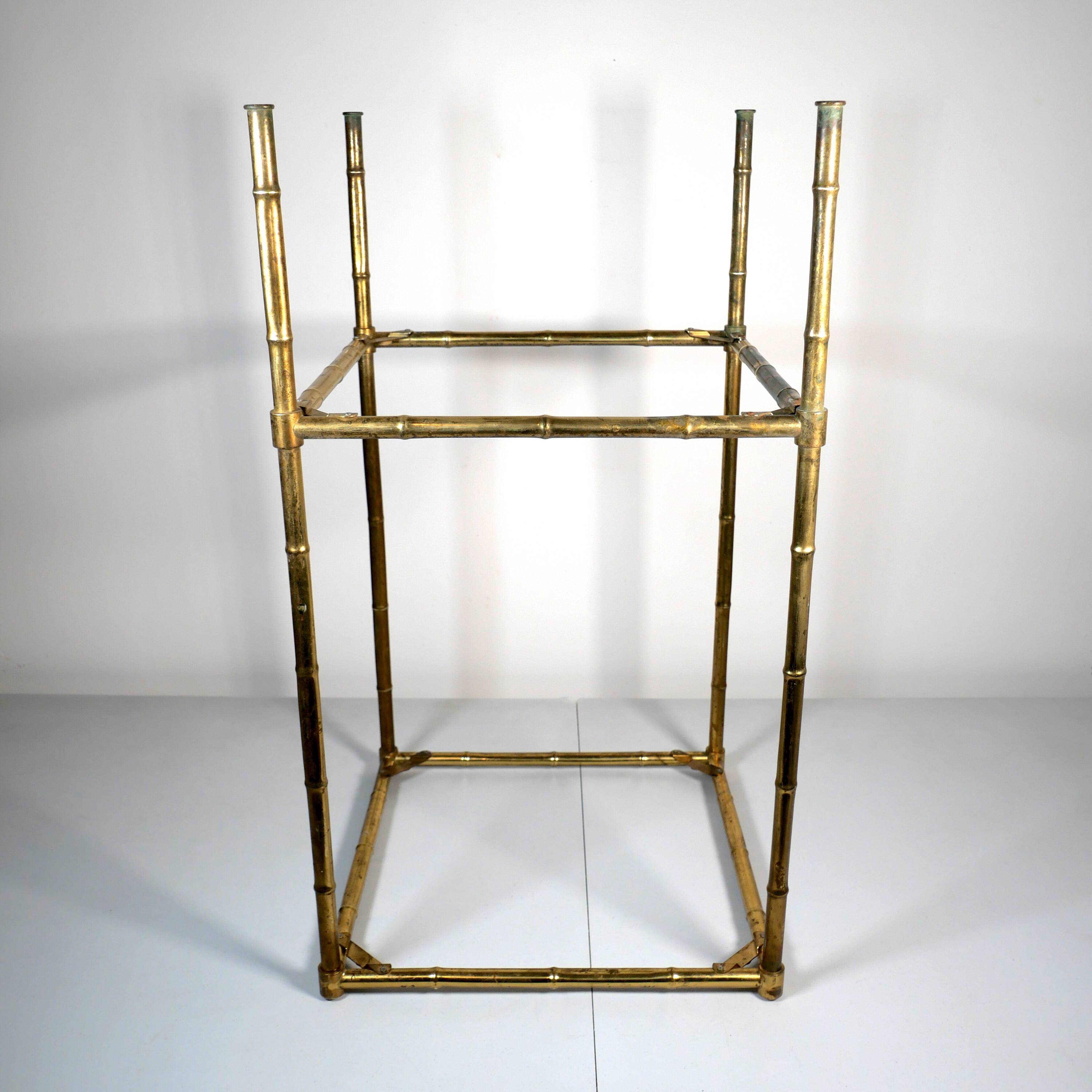 gilded brass side table