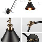 Industrial style sconce 2 arms