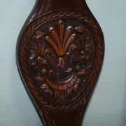 Heavily Carved Anglo-Indian Wooden Armchair
