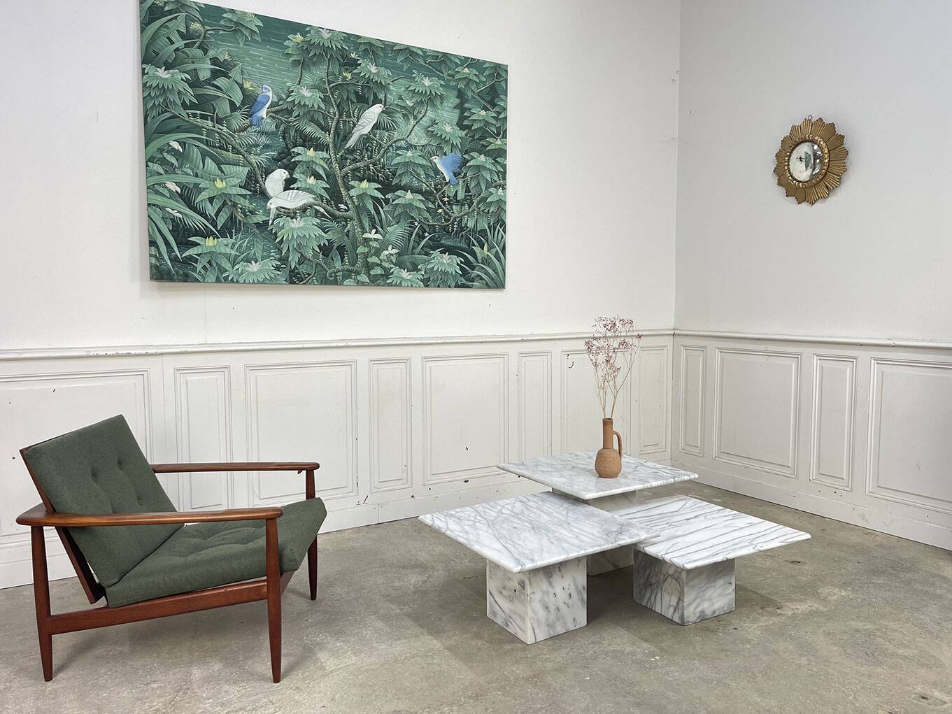 Vintage marble coffee tables