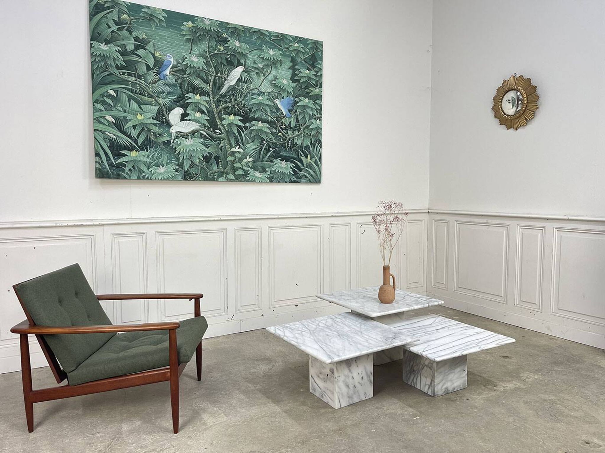 Vintage marble coffee tables
