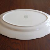 Plat ovale Villeroy & Boch Mettlach céladon et or