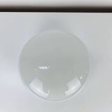 Vintage half-sphere opaline wall lamp