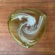 Mid-century modern crystal fruit bowl by Rene Delvenne for Val Saint Lambert, Belgium, 1960s.
