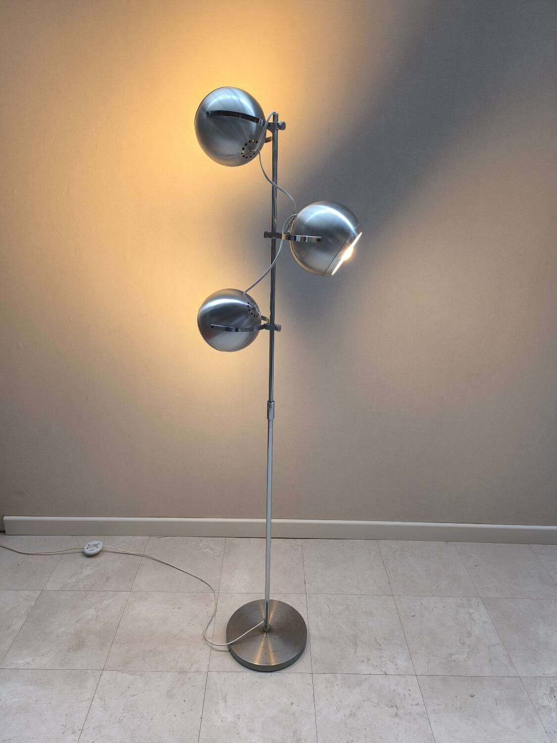 Eyeball floor lamp by Aluminor, 1970s