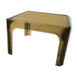 Smoked plexiglas coffee table