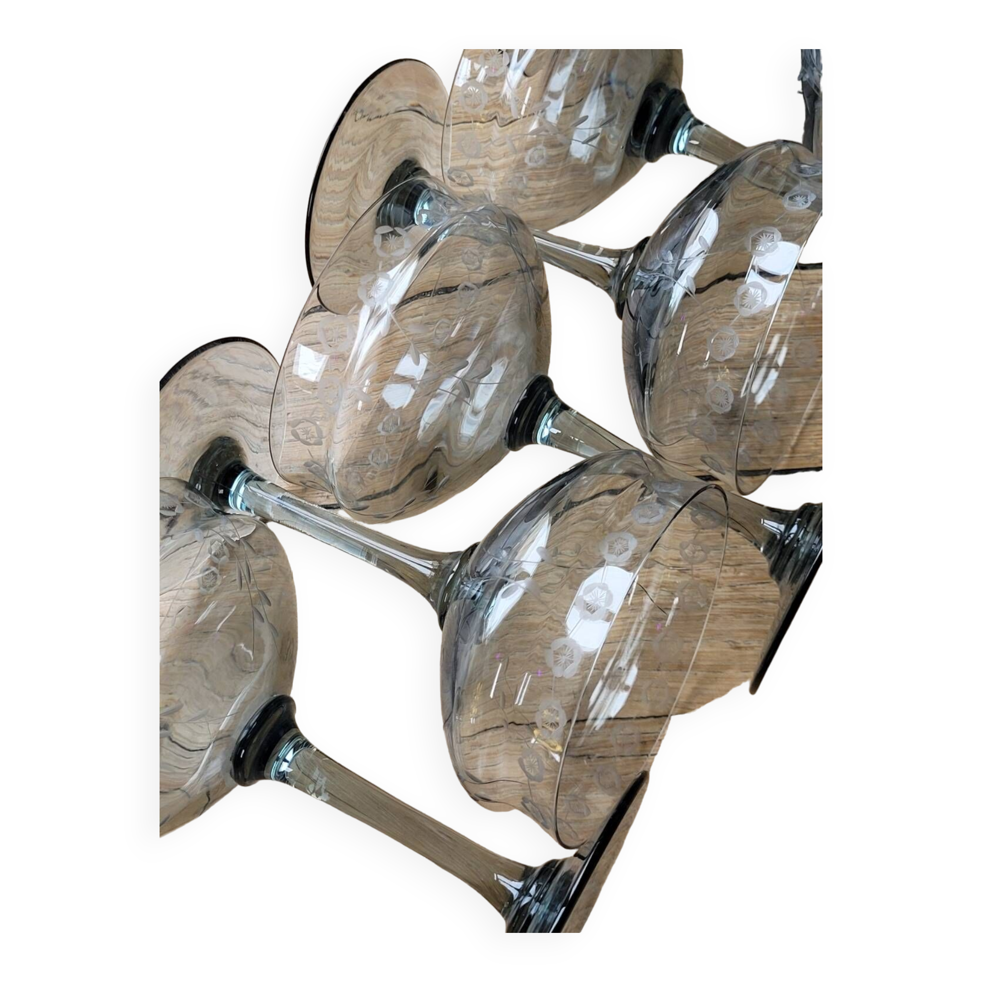 Daum Nancy, Champagne Glasses