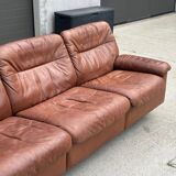 DS-66 Sofa in brown leather – 3-seater – Swiss vintage design