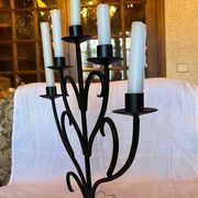 Metal heart candle holder 5 candles