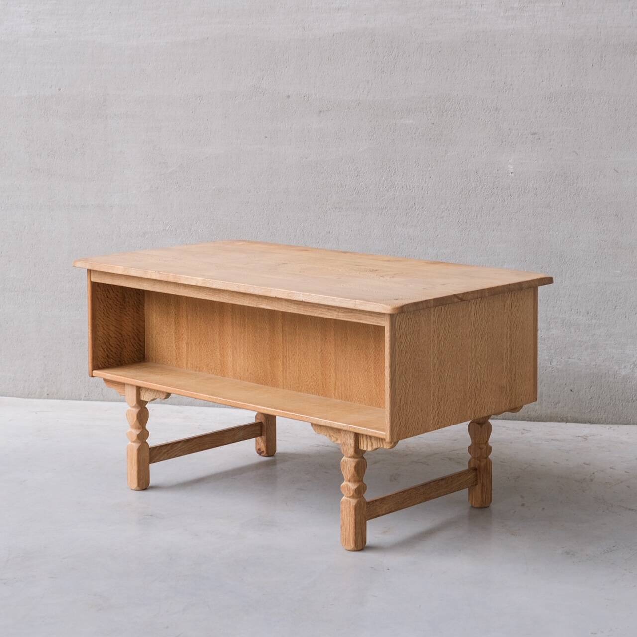 Danish Mid-Century Oak Desk attr. to Henning Kjaernulf