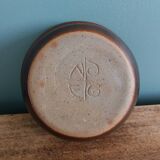 Stoneware bowl signed Fontgombault