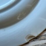 Flat plate in cobalt blue Creil and Montereau
