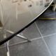 Table Verre 70s vintage Chrome