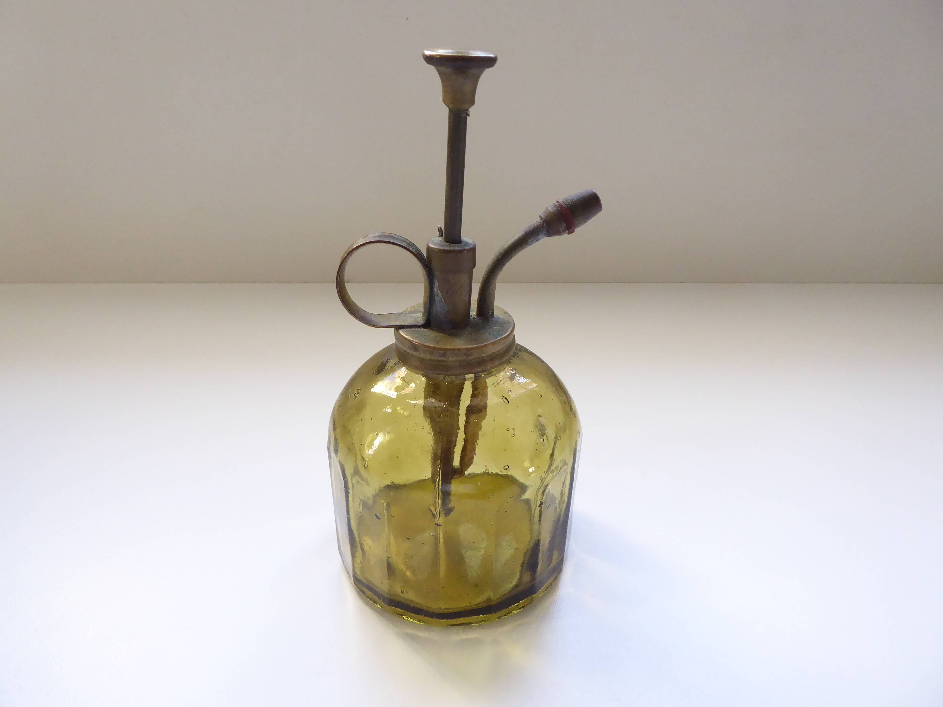 Old glass plant spray